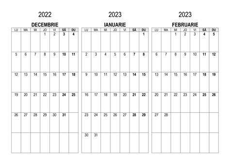 calendar decembrie 2022 ianuarie 2023